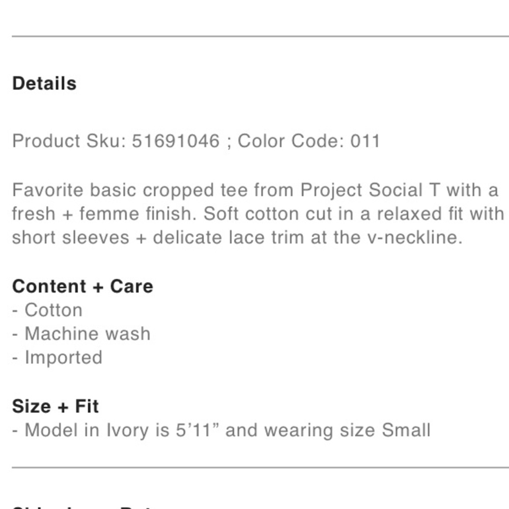 UO Lace Trim Tee - Picture 5 of 8